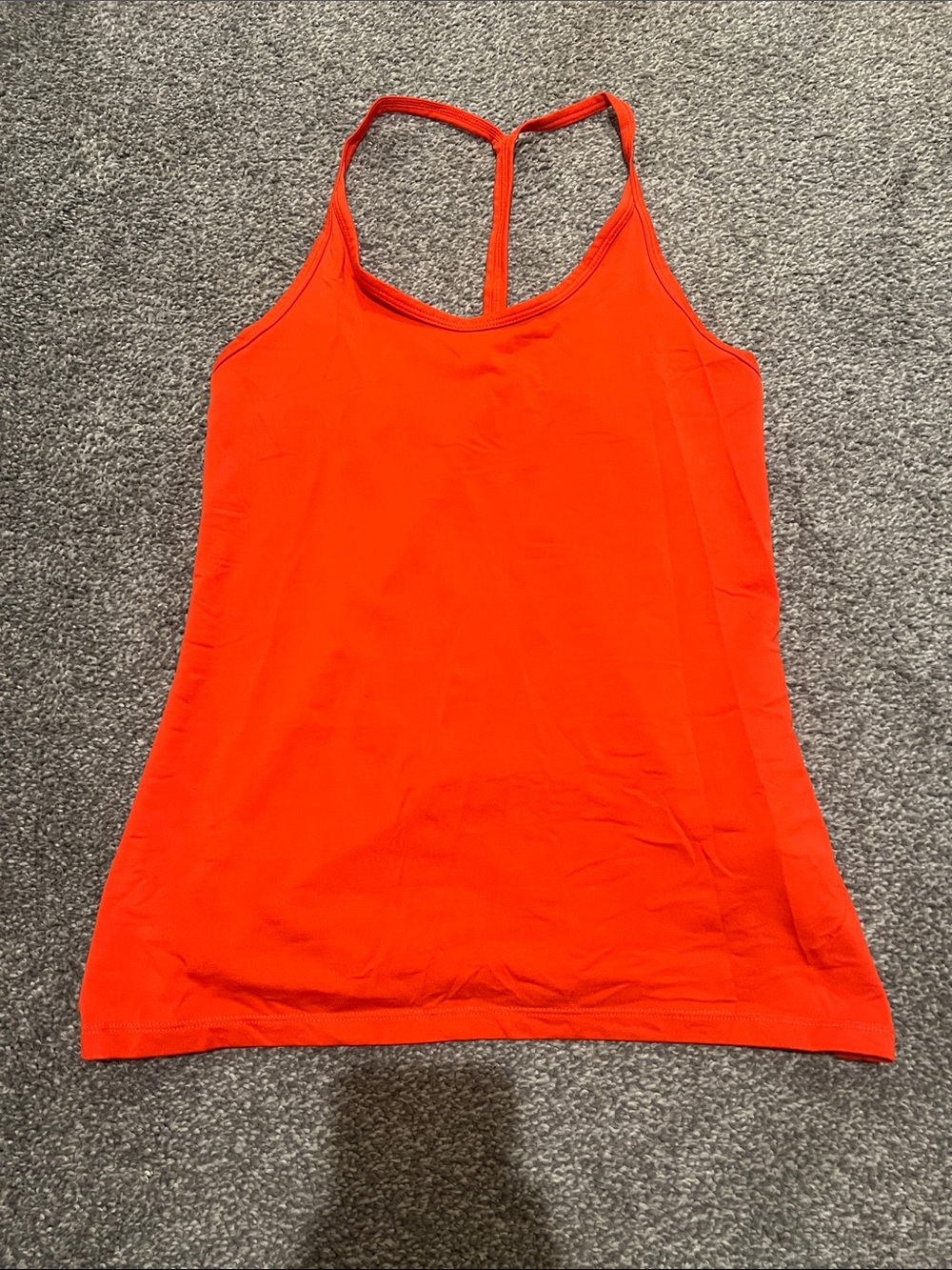 Women’s Dri-Fit Nike Red Orange T-Back Tank Top